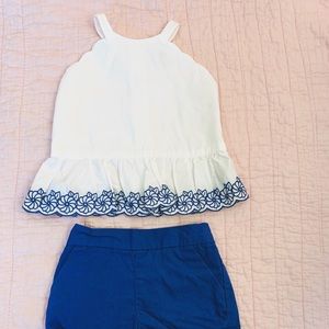 Jamie and Jack blue and white outfit